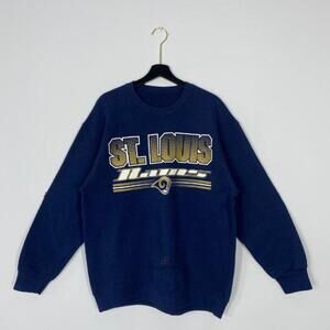 Los Angeles Rams St Louis Rams Rams Er Pullover Sweatshirt Retro Vtg